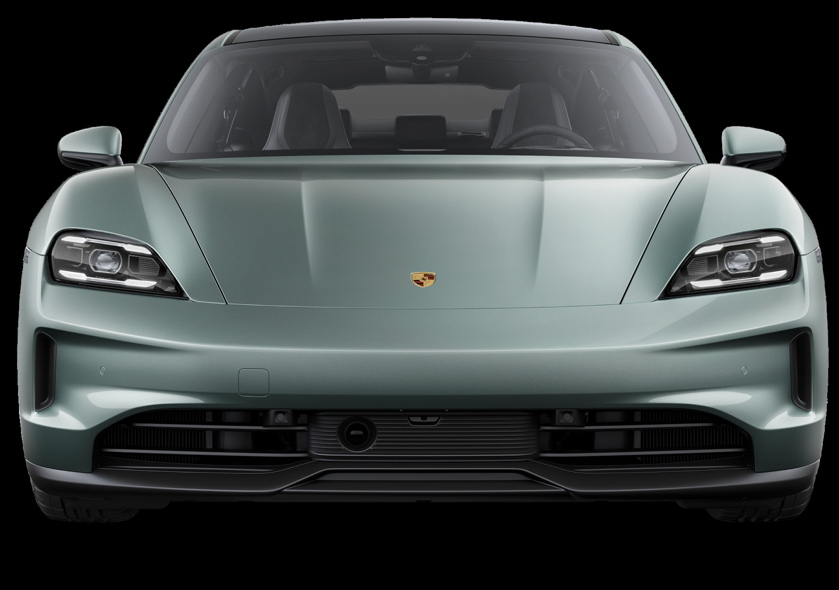 Porsche Taycan на дороге
